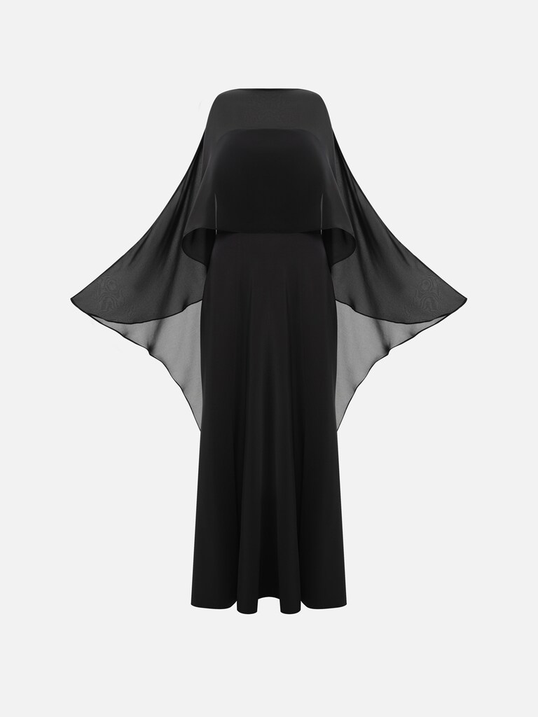 Lightweight satin maxi dress