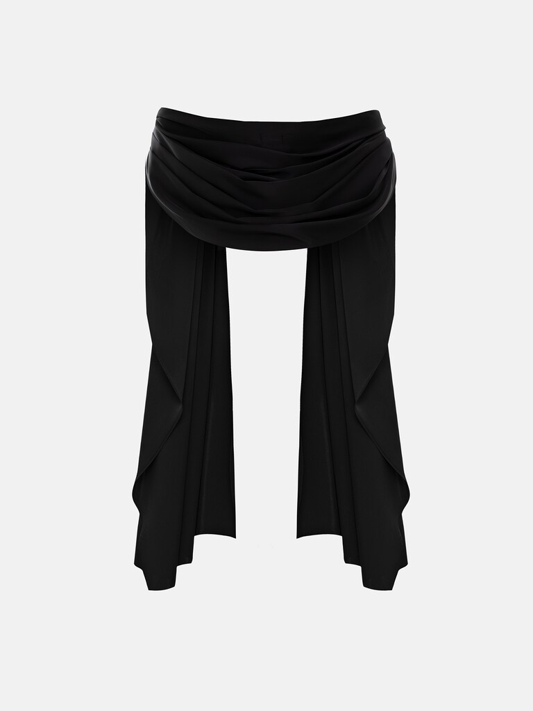 عباءة طويلة من الساتان