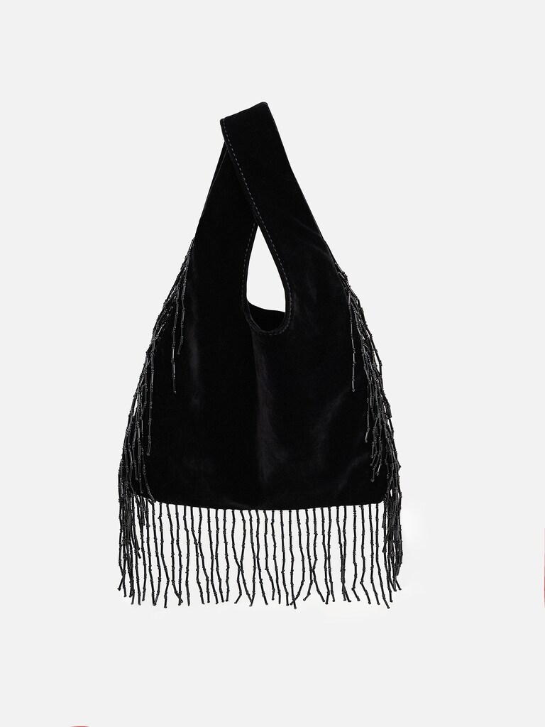 Mini bag with bead decoration