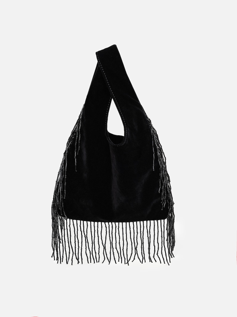 Mini bag with bead decoration